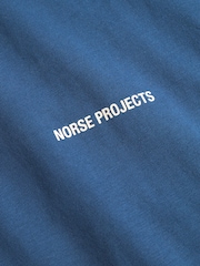 Norse Projects Blue Johannes Logo Print T-Shirt - Image 6 of 7