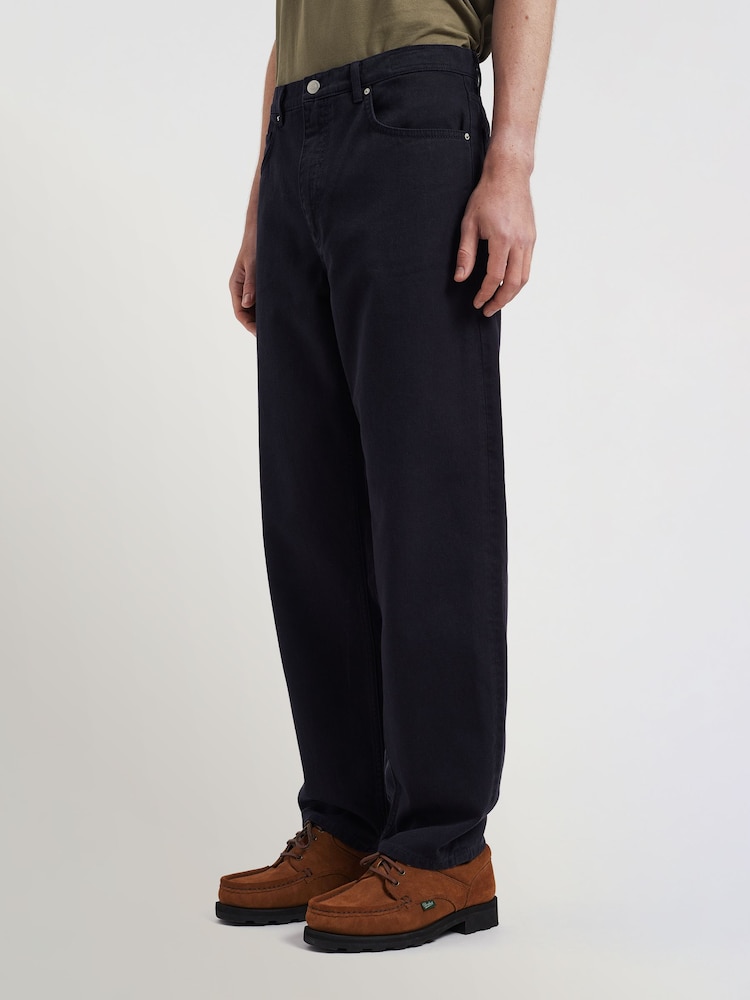 Norse Projects Blue Mogens Relaxed 5 Pocket Heavy Twill Trousers - Image 2 of 7 Norse Projects Blue Mogens Relaxed 5 Pocket Heavy Twill Trousers - Image 2 of 7