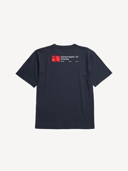 Norse Projects Blue Holger Department Print T-Shirt - Image 5 of 8