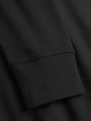 Norse Projects Black Standard Norse Half Zip Sweatshirt - Image 6 of 7