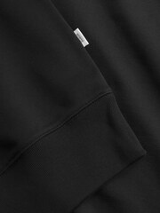 Norse Projects Black Standard Norse Half Zip Sweatshirt - Image 7 of 7