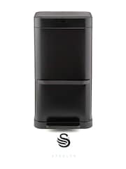 Swan Black Stealth Dual Recycling Sensor Bin with Retainer Body - Image 1 of 9