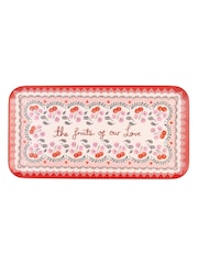 Cath Kidston Pink Cherry Melamine Rectangular Platter - Image 3 of 4