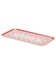 Cath Kidston Pink Cherry Melamine Rectangular Platter - Image 4 of 4