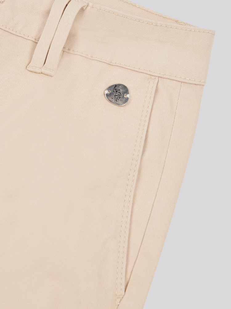 U.S. Polo Assn Natural Womens Chino Trousers - Image 3 of 3