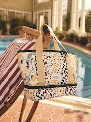 Cath Kidston Brown Leopard Print Small Tote Lunch Bag - Image 1 of 5