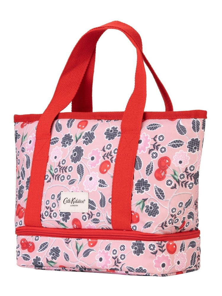 Cath Kidston Pink Cherry Small Tote Lunch Bag - Image 2 of 7