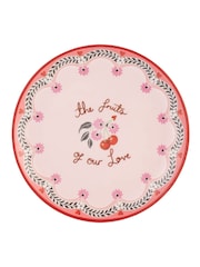 Cath Kidston Set of 4 Pink Cherry Melamine Side Plates - Image 3 of 4