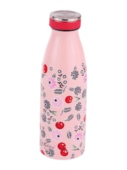 Cath Kidston Pink Cherry Stainless Steel Water Bottle 350ML - Image 2 of 2