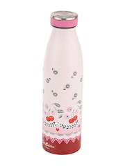 Cath Kidston Pink Cherry Stainless Steel Water Bottle 460ML - Image 2 of 2