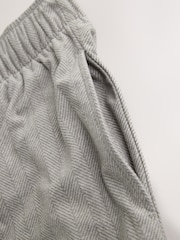 Neutral Herringbone Motionflex Cosy Open Hem Pyjama Bottoms - Image 3 of 4