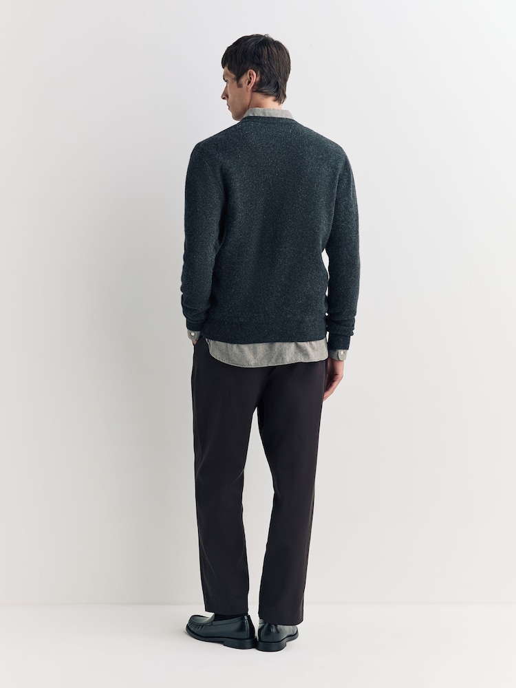 Oliver Spencer Grey Conduit Classic Herringbone Cotton Shirt - Image 6 of 6