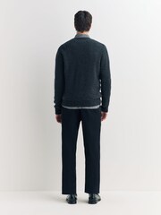 Oliver Spencer Grey Oliver Spencer Grey Carndale Ribbed Extrafine Wool Cardigan - Image 1 of 6