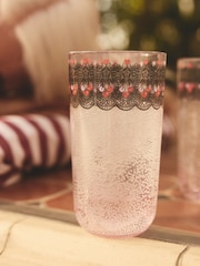 Cath Kidston Pink Cherry Picnic Hiball Glass - Image 1 of 3