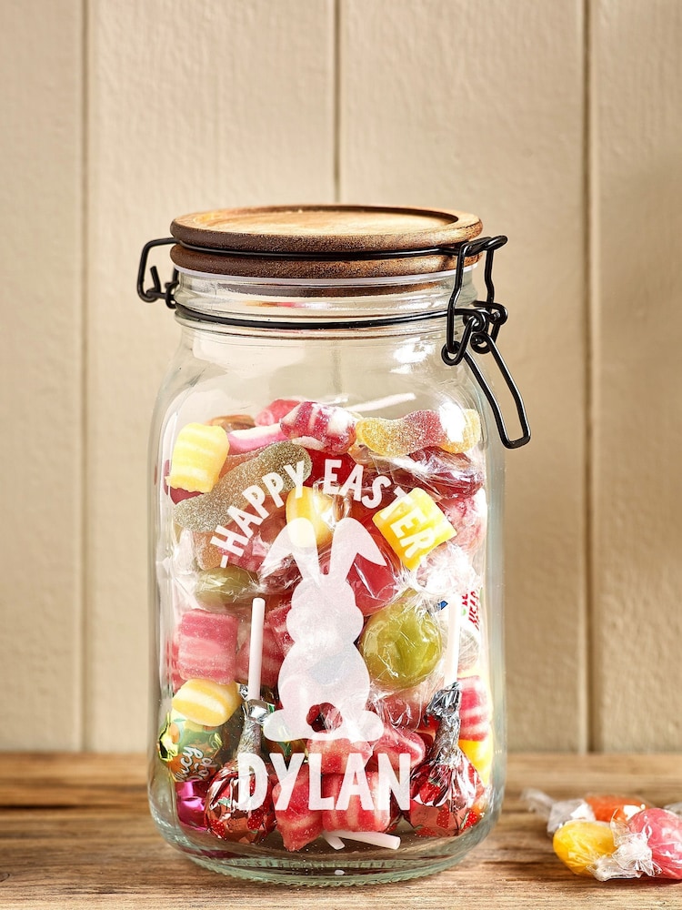Personalised Easter Treat Jar by Loveabode - Image 1 of 4