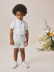 Grey Shirt, Shorts & Braces Set (3mths-9yrs) - Image 1 of 6