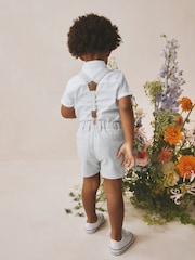 Grey Shirt, Shorts & Braces Set (3mths-9yrs) - Image 3 of 6