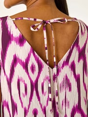 Roman Purple Border Shift Dress - Image 5 of 5