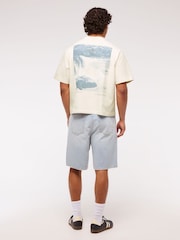 Blanco tiz - Abercrombie & Fitch Back Print Short Sleeve T-Shirt - Imagen 2 de 6