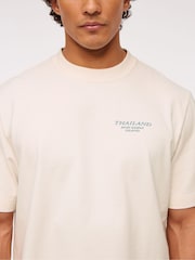 Blanco tiz - Abercrombie & Fitch Back Print Short Sleeve T-Shirt - Imagen 3 de 6
