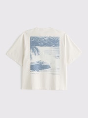 Blanco tiz - Abercrombie & Fitch Back Print Short Sleeve T-Shirt - Imagen 6 de 6