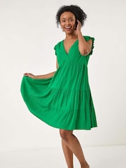 Roman Green Petite Petite Frill Short Dress - Image 2 of 5