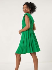 Roman Green Petite Petite Frill Short Dress - Image 3 of 5