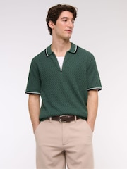 Abercrombie & Fitch Zip Polo Shirt - Image 1 of 7