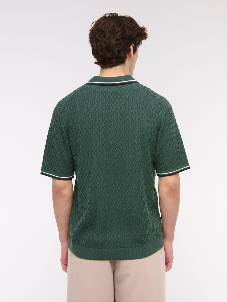 Abercrombie & Fitch Zip Polo Shirt - Image 2 of 7