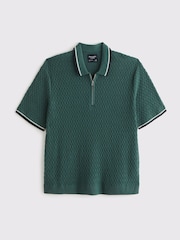 Abercrombie & Fitch Zip Polo Shirt - Image 6 of 7