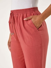 Roman Red Petite Textured Pocket Trousers - Image 5 of 5