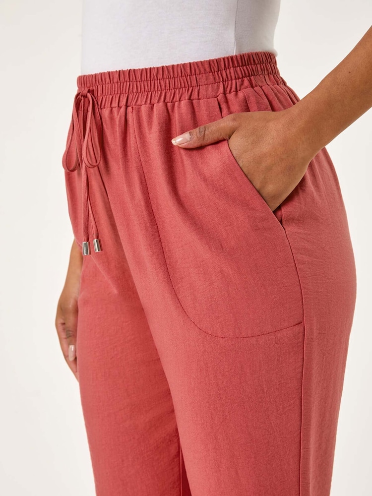 Roman Red Petite Textured Pocket Trousers - Image 5 of 5