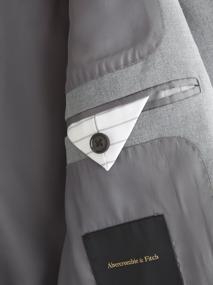 Abercrombie & Fitch Single Breasted Linen Blazer - Image 9 of 9
