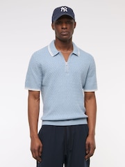 Abercrombie & Fitch Zip Polo Shirt - Image 1 of 7