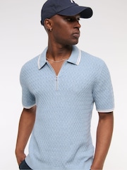 Abercrombie & Fitch Zip Polo Shirt - Image 5 of 7