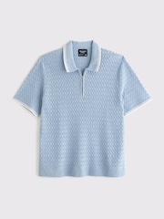 Abercrombie & Fitch Zip Polo Shirt - Image 6 of 7