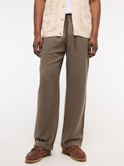 Abercrombie & Fitch Baggy Pull On Brown Trousers - Image 1 of 7