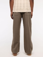 Abercrombie & Fitch Baggy Pull On Brown Trousers - Image 3 of 7