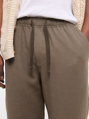 Abercrombie & Fitch Baggy Pull On Brown Trousers - Image 4 of 7