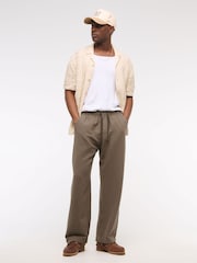 Abercrombie & Fitch Baggy Pull On Brown Trousers - Image 5 of 7