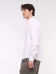 Abercrombie & Fitch Long Sleeve Linen Shirt - Image 3 of 6