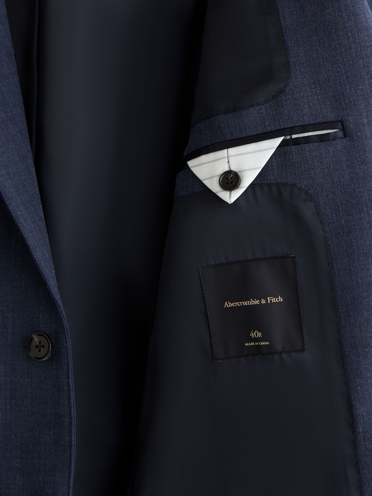 Abercrombie & Fitch Single Breasted Linen Blazer - Image 10 of 11