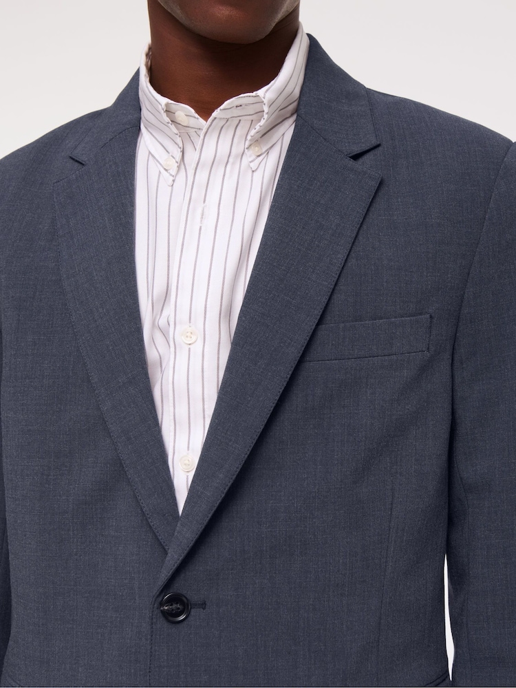 Abercrombie & Fitch Single Breasted Linen Blazer - Image 7 of 11