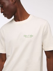 Abercrombie & Fitch Back Print Short Sleeve 100% Cotton White T-Shirt - Image 4 of 7