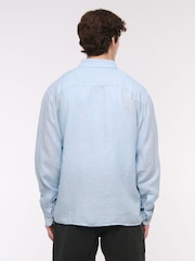 CamisasAbercrombie & Fitch de azul manga comprida 100% Linen - Imagem 2 de 6