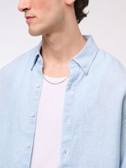 CamisasAbercrombie & Fitch de azul manga comprida 100% Linen - Imagem 5 de 6