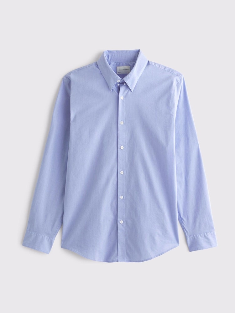 Abercrombie & Fitch Long Sleeve Blue Shirt - Image 6 of 6