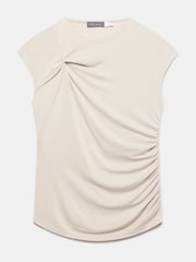 Mint Velvet Cream Knot Detail Top - Image 5 of 6