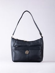 Lakeland Leather Black Cartmel Shoulder Bag - Image 1 of 7