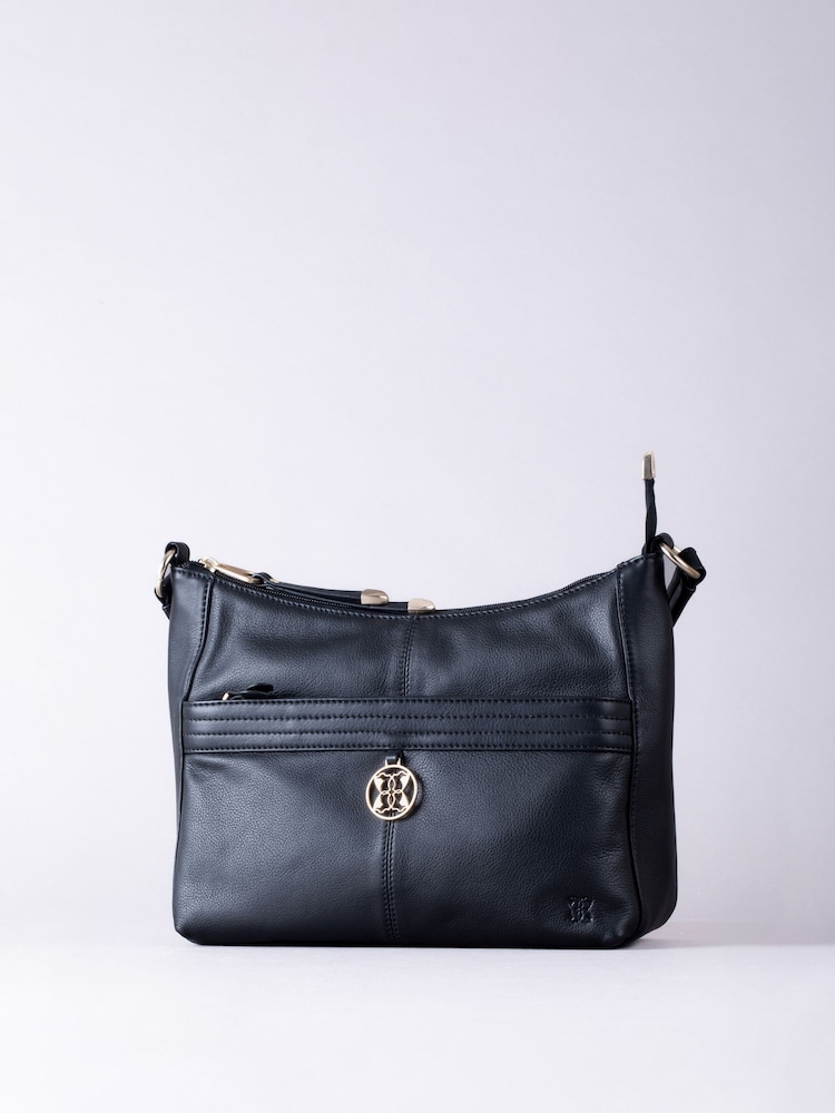 Lakeland Leather Black Cartmel Shoulder Bag - Image 2 of 7